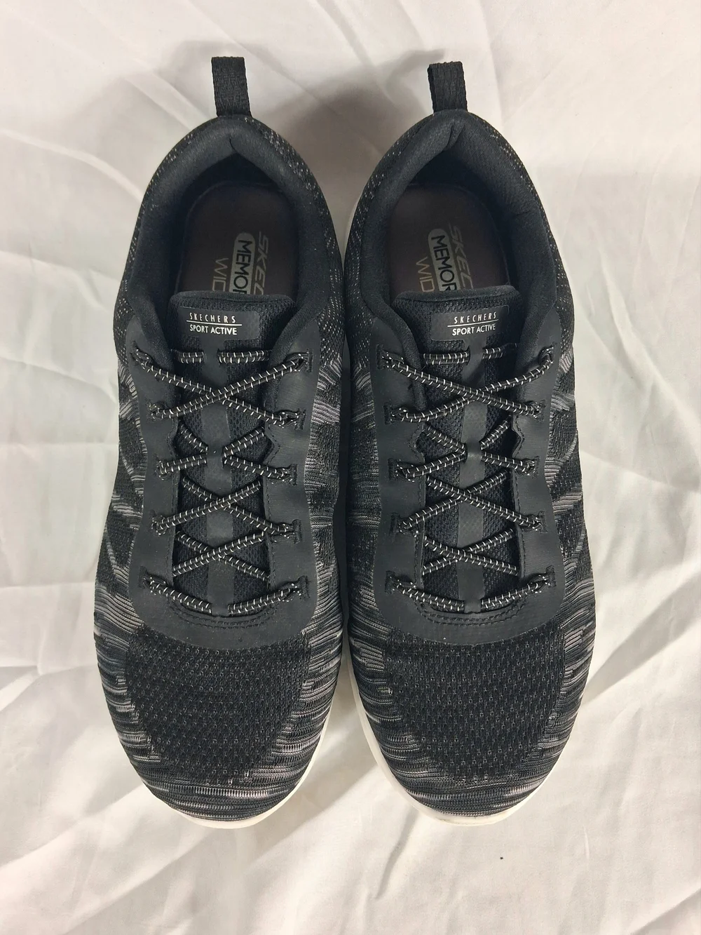 Skechers Womens Vapor Foam Lite Running Shoes Sneakers Size 10 Black 104432W
